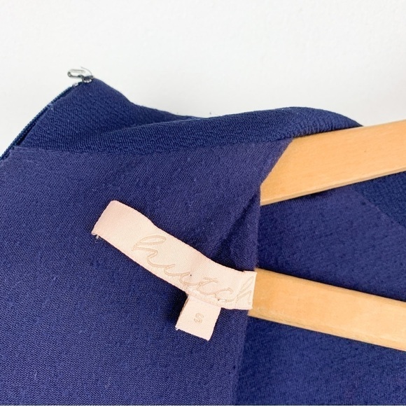 Hutch Anthropologie Navy Blue Bell Sleeve Mini Dress Sz S - Picture 4 of 7